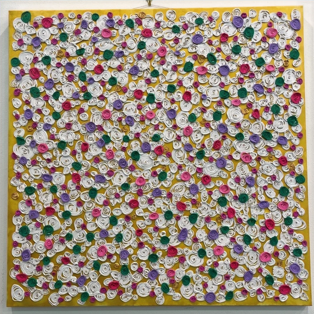 Sueños Florales en Oro — original artwork by Adriana DeMoreno