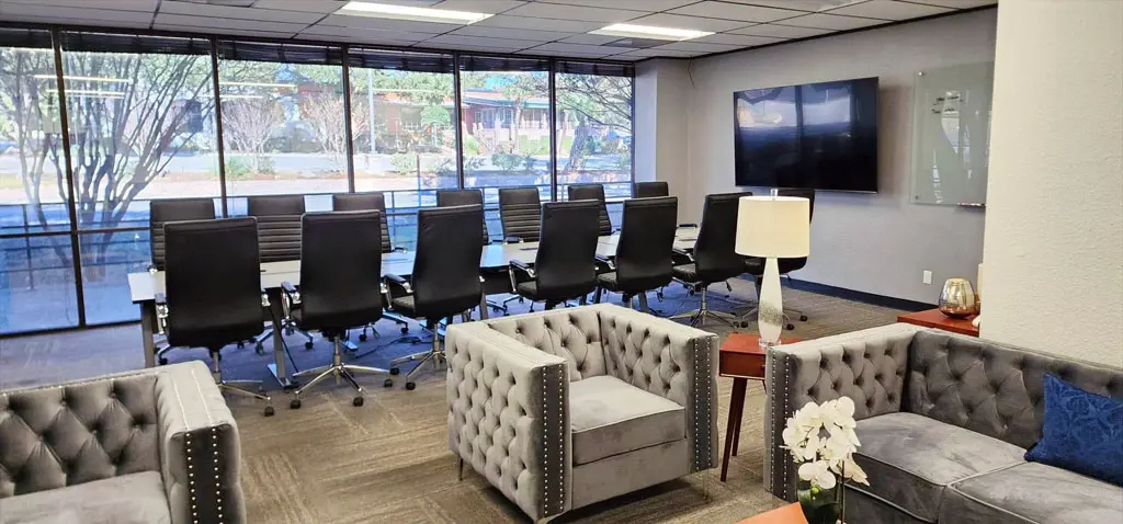 Buffalo conference room with professional meeting setup in San Antonio