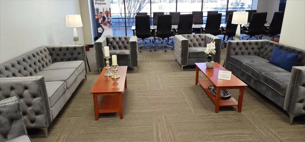 Buffalo Conference Room set up for a networking event in San Antonio