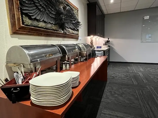 Eagle Conference Room back counter for refreshments in San Antonio
