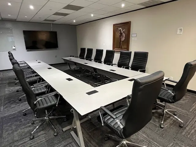 Eagle Conference Room 85-inch 4K TV and whiteboard in San Antonio