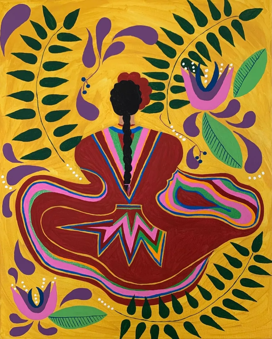 Dancing Sister II — original artwork by Elaine Bornemeier