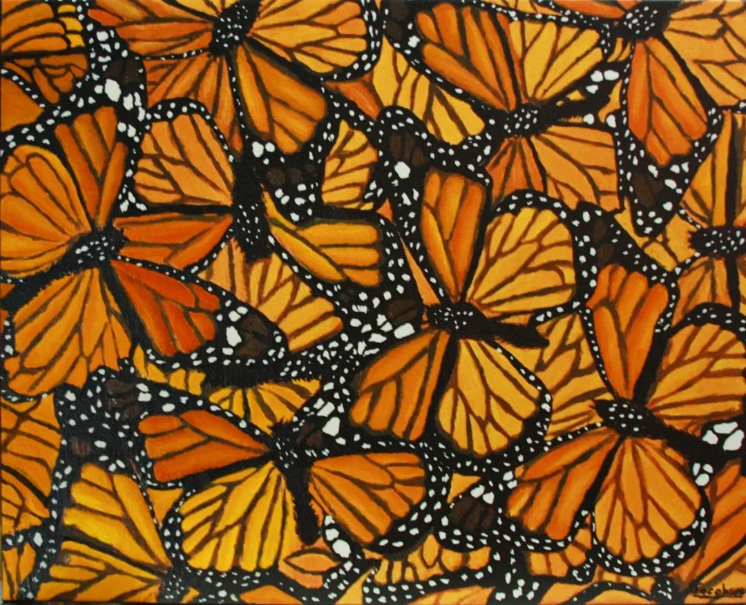 Monarch Migration — original artwork by Gladys Jacobson